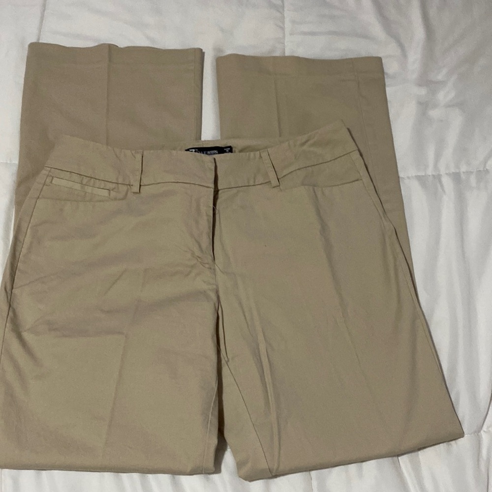 New York & Co tan boot cut pants